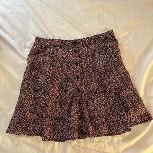 Urban Outfitters Pink Leopard Skirt